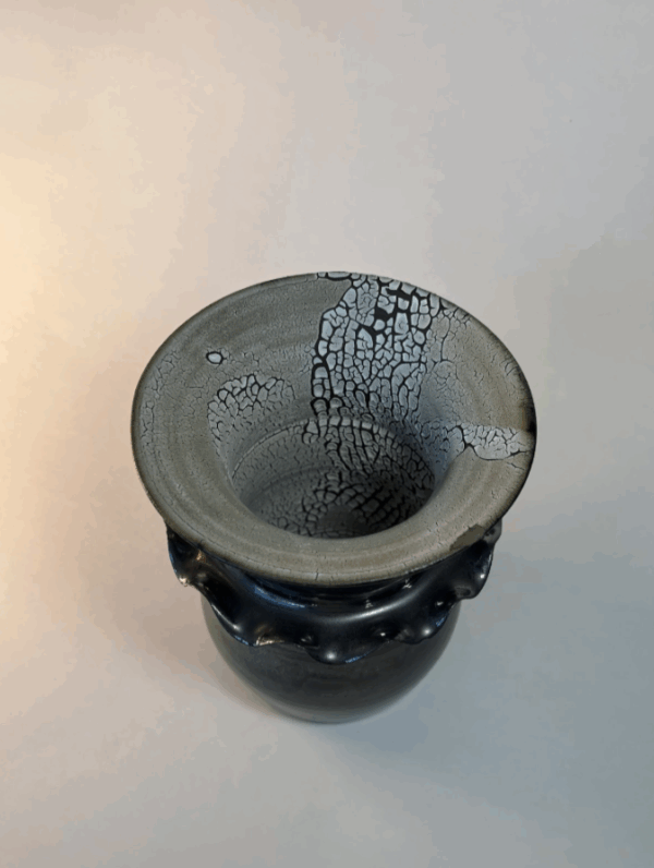Flanged Metalic Vase - Image 3
