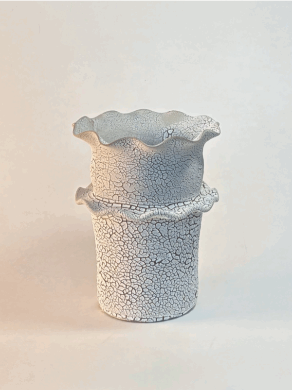 Pleaded Vase