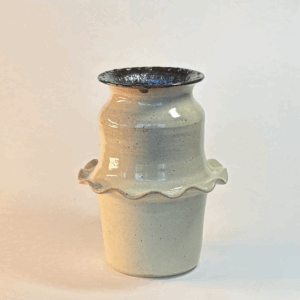 Pleaded Flange Vase